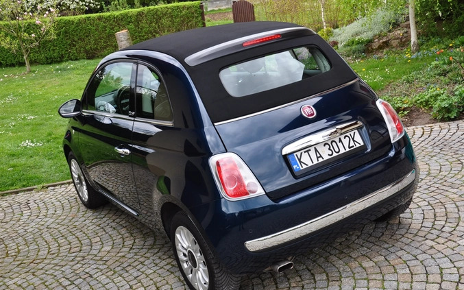 Fiat 500 cena 27500 przebieg: 90000, rok produkcji 2012 z Tarnów małe 781